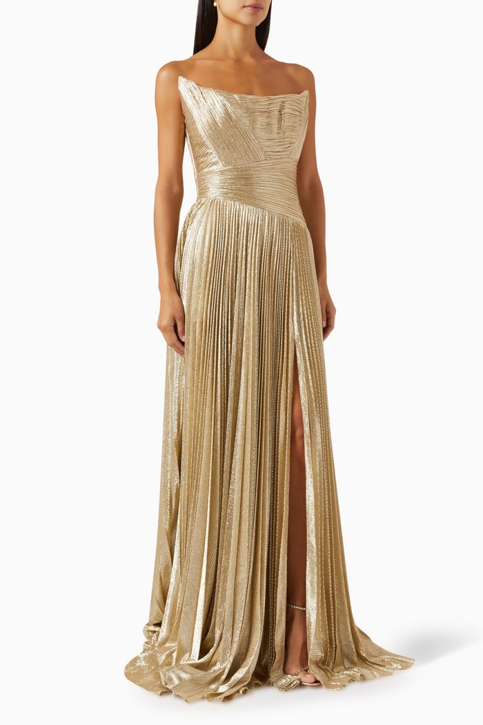 

Fancy Elbise Dress in Lurex-jersey, Gold