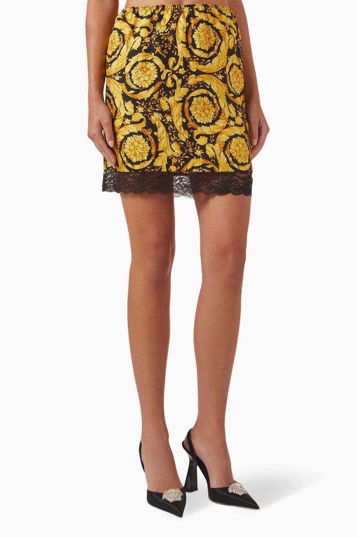 

Barocco-print Underskirt in Silk, Multicolour