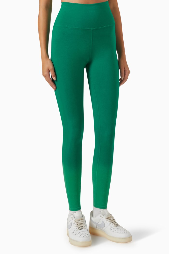 

Sunset Leggings in Stretch-cotton, Green