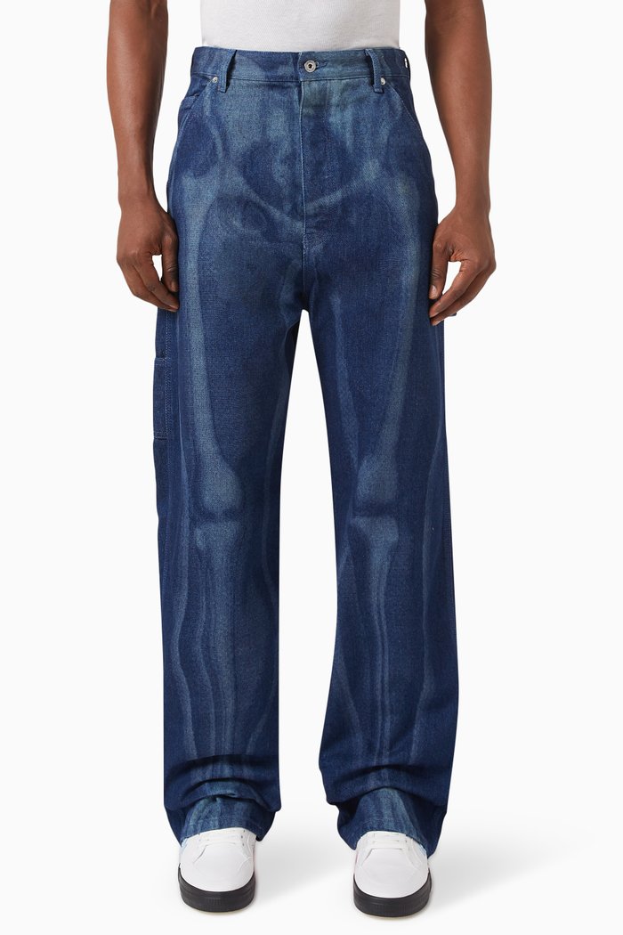 

Body Scan Carpenter Jeans in Denim, Blue