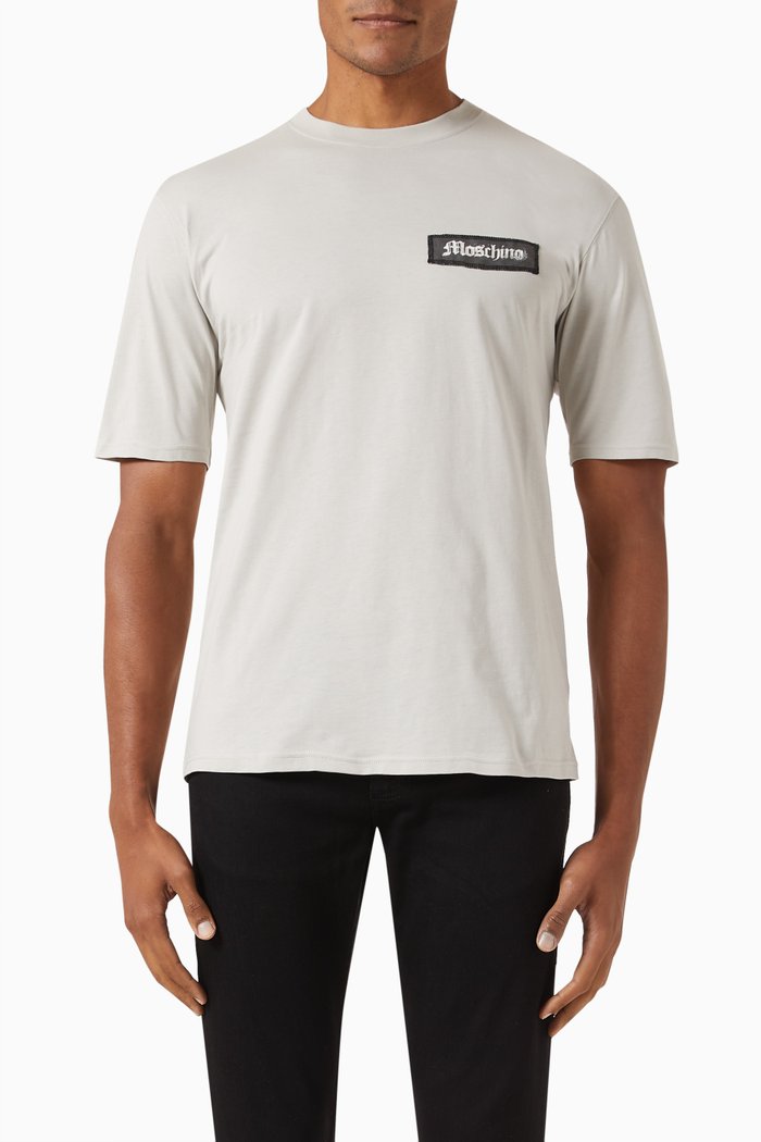

Logo T-shirt in Cotton Jersey, Grey