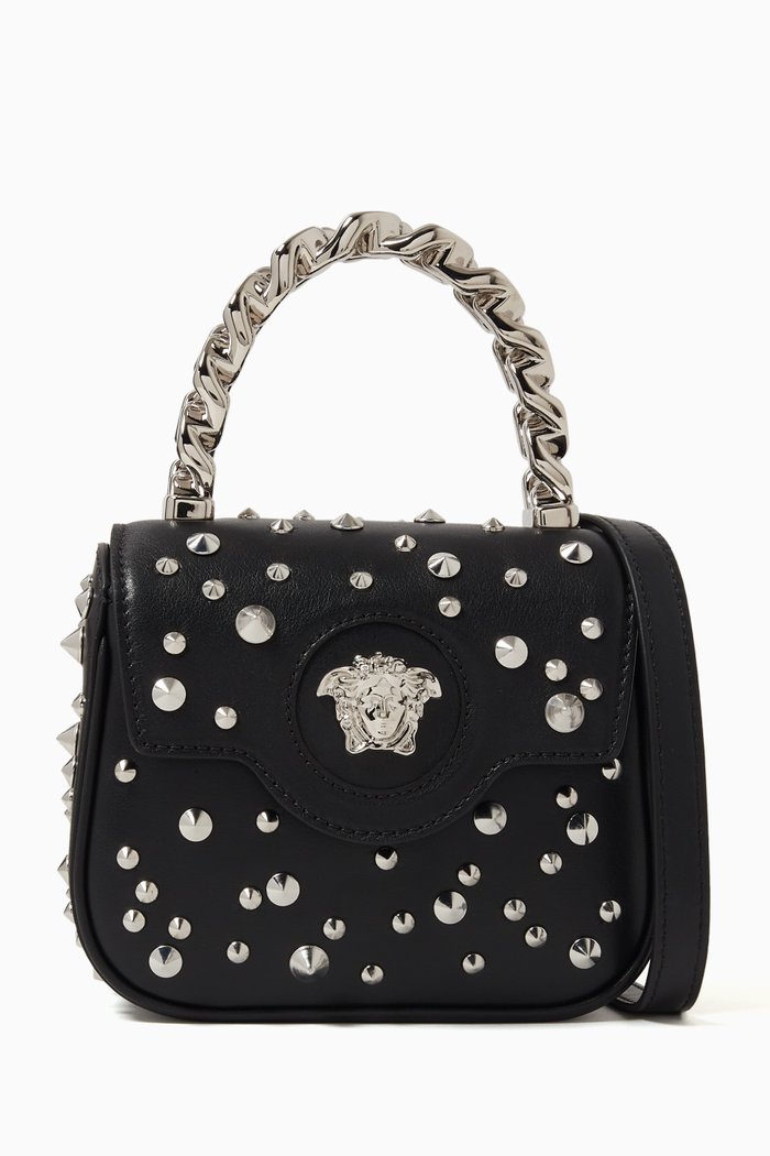 

Mini La Medusa Spiked Bag in Leather, Multicolour
