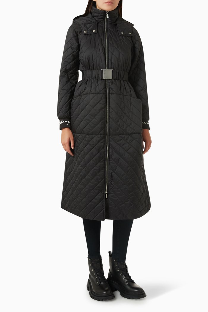 

Belted Puffer Coat, Black