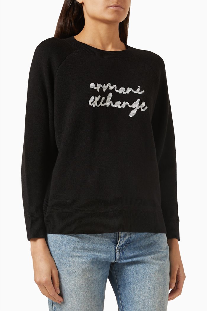 

Logo Lettering Sweater, Black