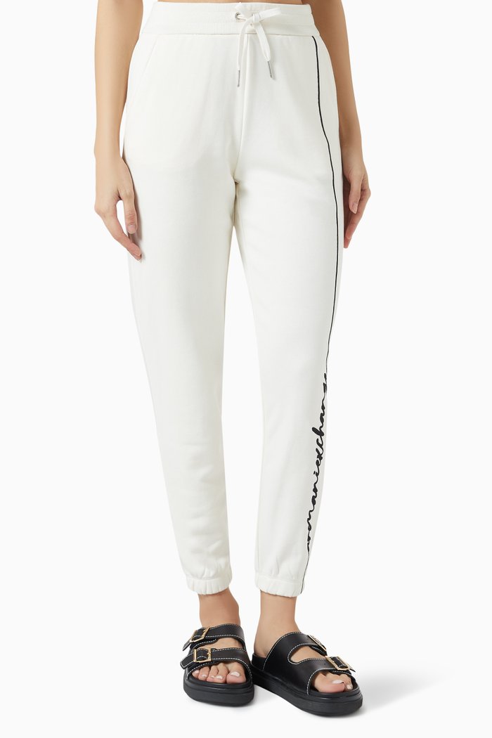 

Logo-embroidered Sweatpants in Cotton-blend, White