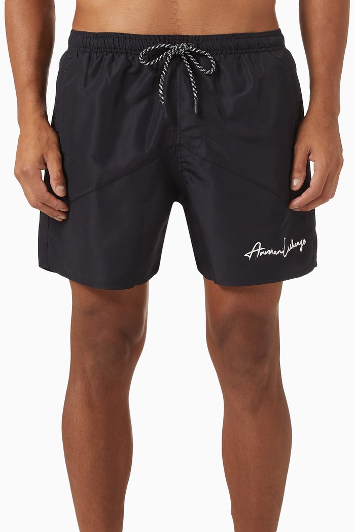 

Signature Logo Swim Shorts in Nylon, Blue
