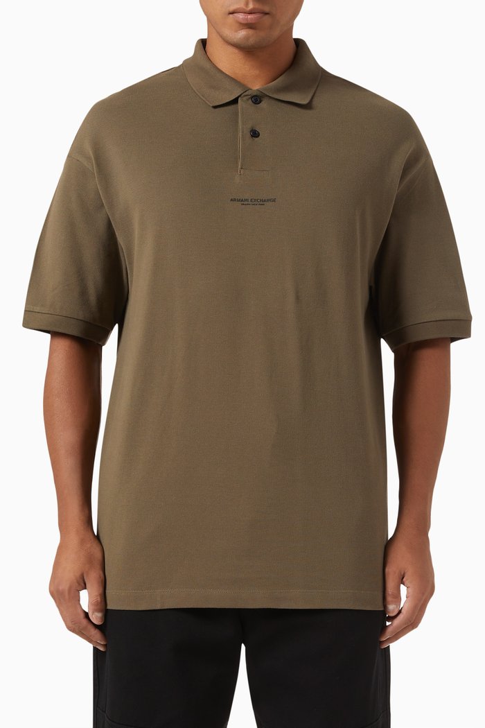 

Polo Shirt in Cotton Piqué, Brown