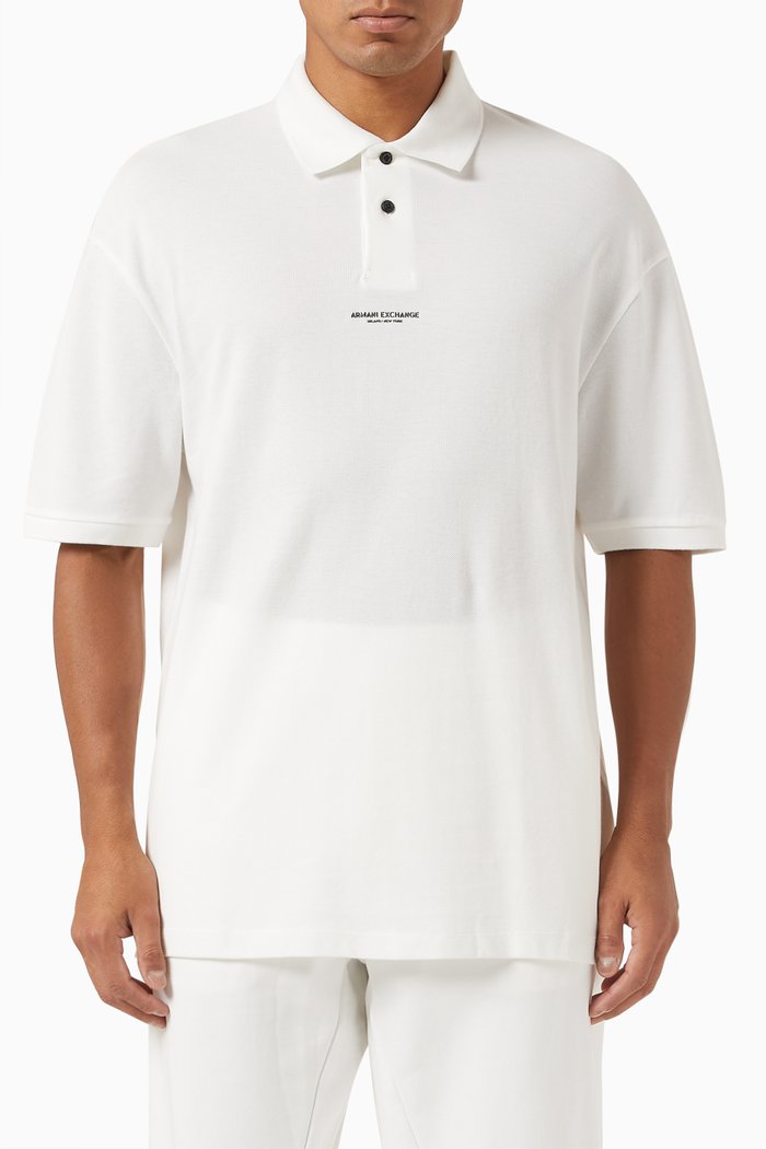 

Polo Shirt in Cotton Piqué, White