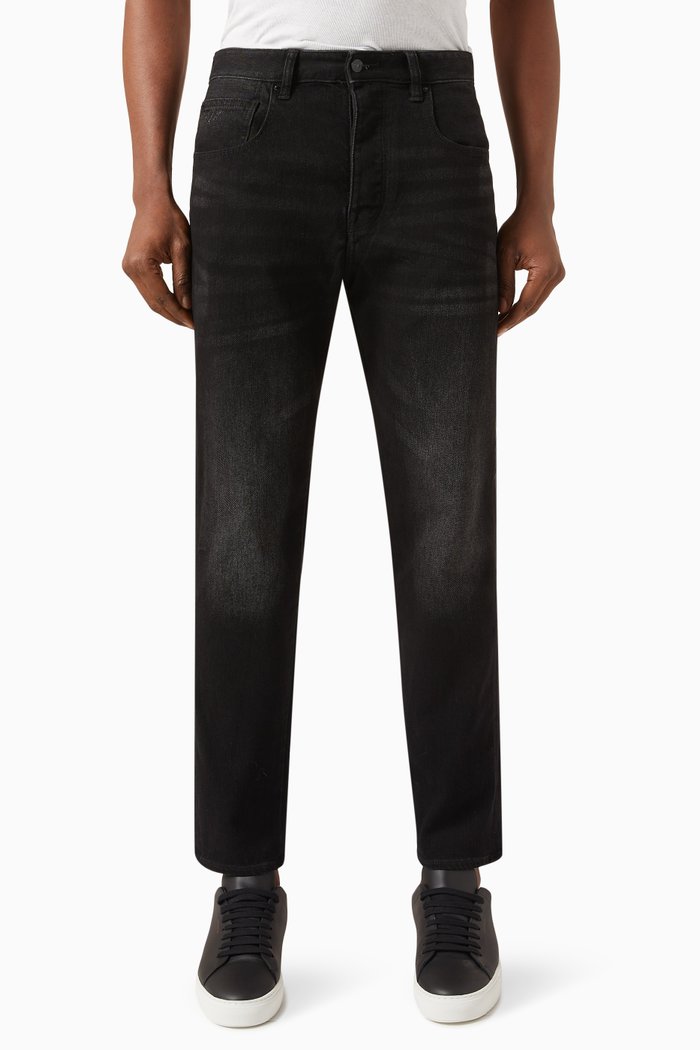 

Tapered Jeans in Denim, Black