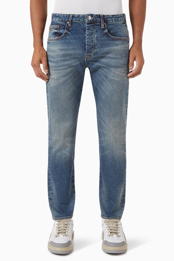 J24 Tapered Jeans in Denim, Blue