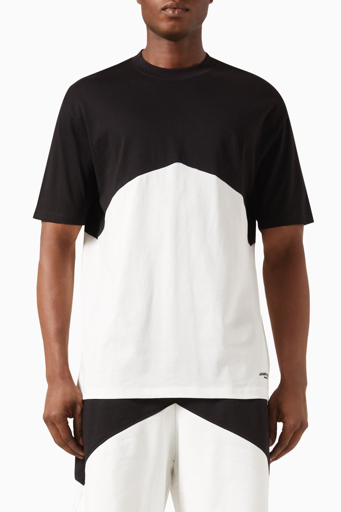 

Crew Neck T-shirt in Cotton Jersey, Black
