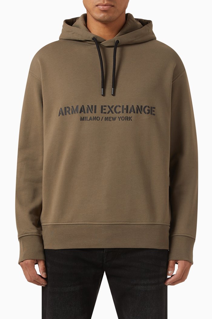 

Logo Hoodie in Fleece, Brown