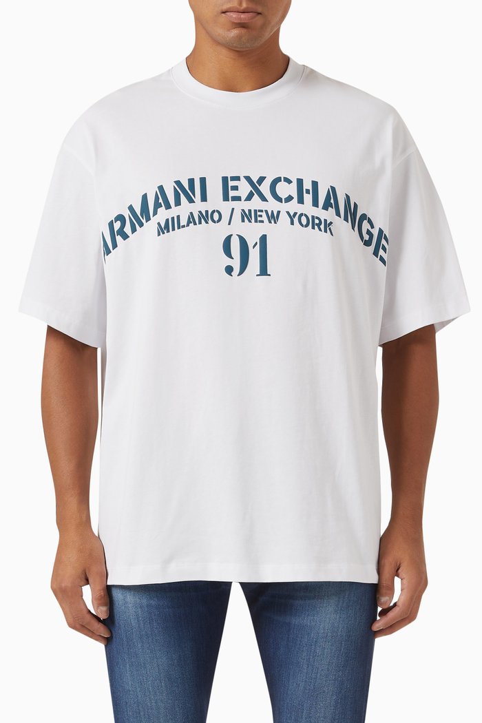 

Logo T-shirt in Cotton Jersey, White