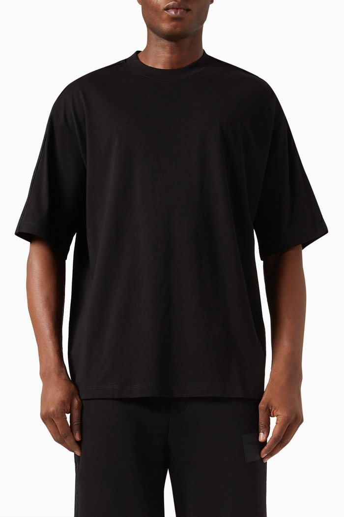 Logo T-shirt in Cotton, Black