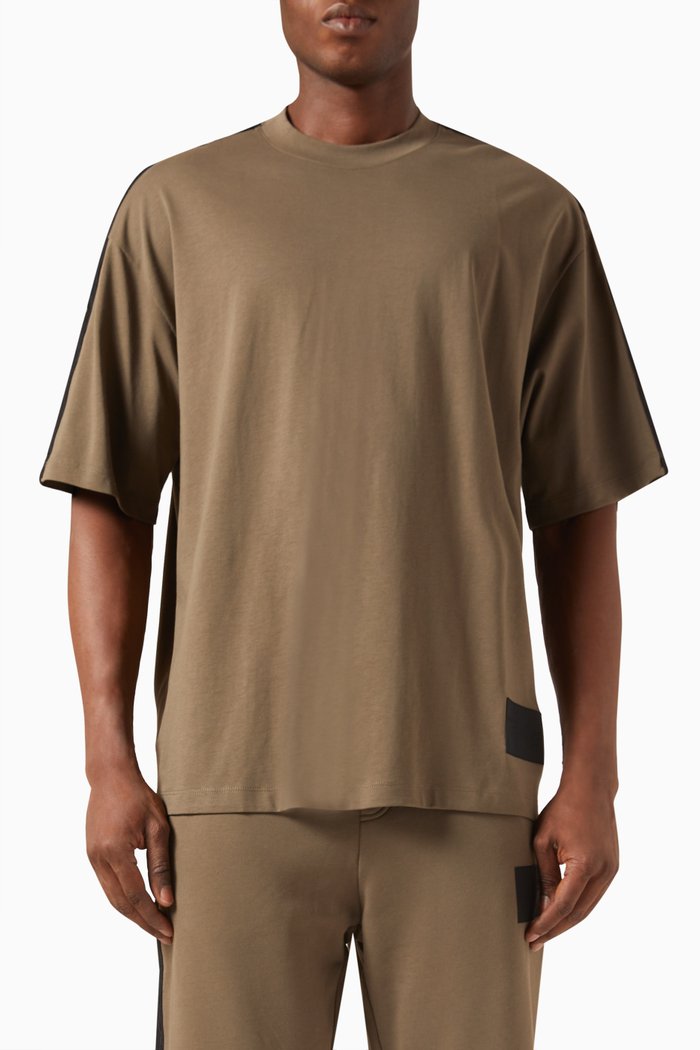 

Logo T-shirt in Cotton, Brown