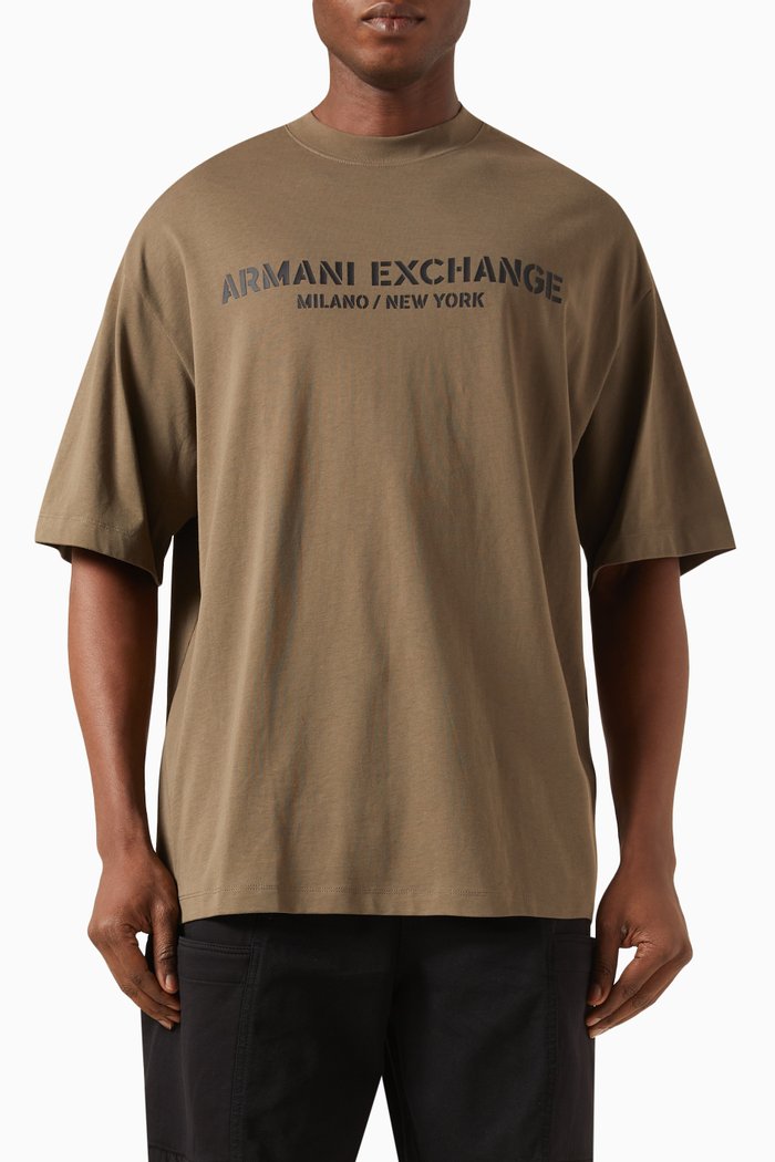 

Logo T-shirt in Cotton Jersey, Brown