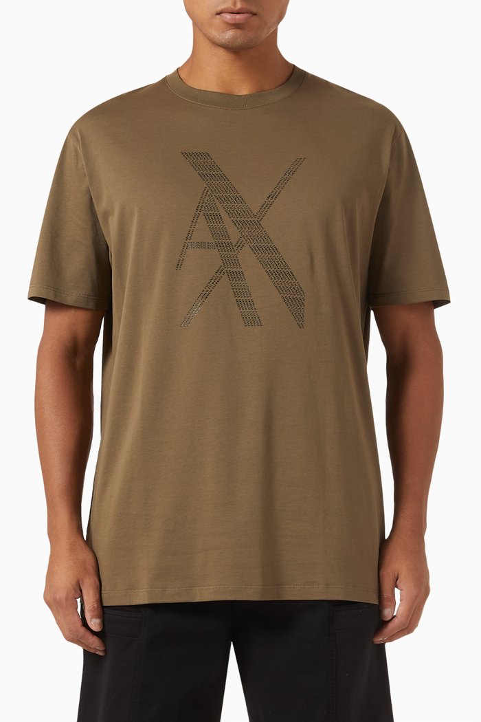 

Logo T-shirt in Cotton Jersey, Brown