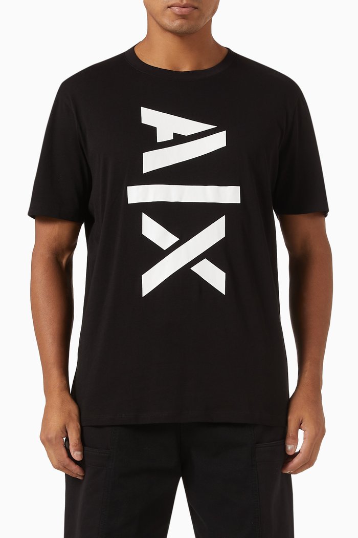 

Logo T-shirt in Cotton Jersey, Black