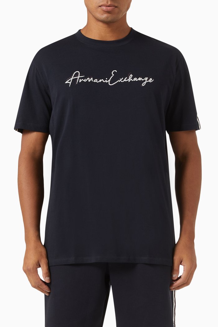 

Logo T-shirt in Cotton Jersey, Blue