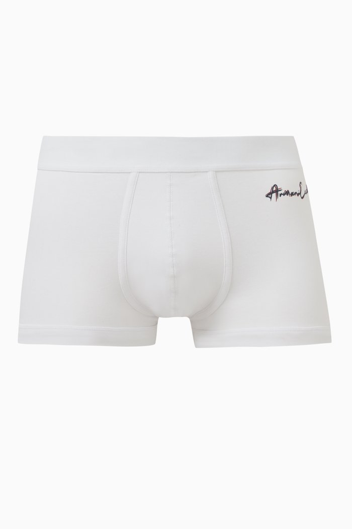 

Signature Logo Trunks in Stretch Cotton, Black