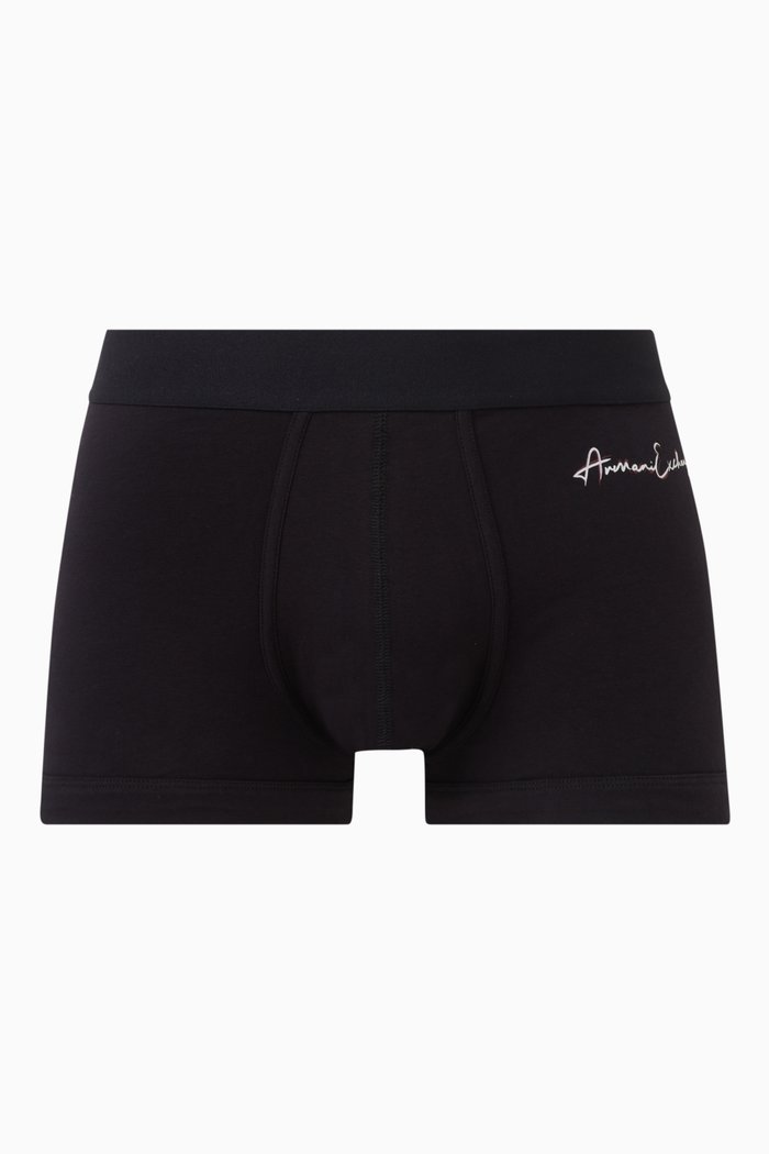 

Signature Logo Trunks in Stretch Cotton, Blue