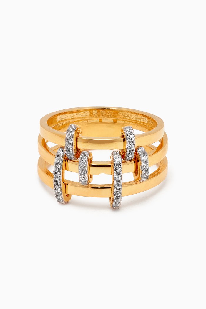 

Chloe Ring in 24kt Gold-plated Sterling Silver