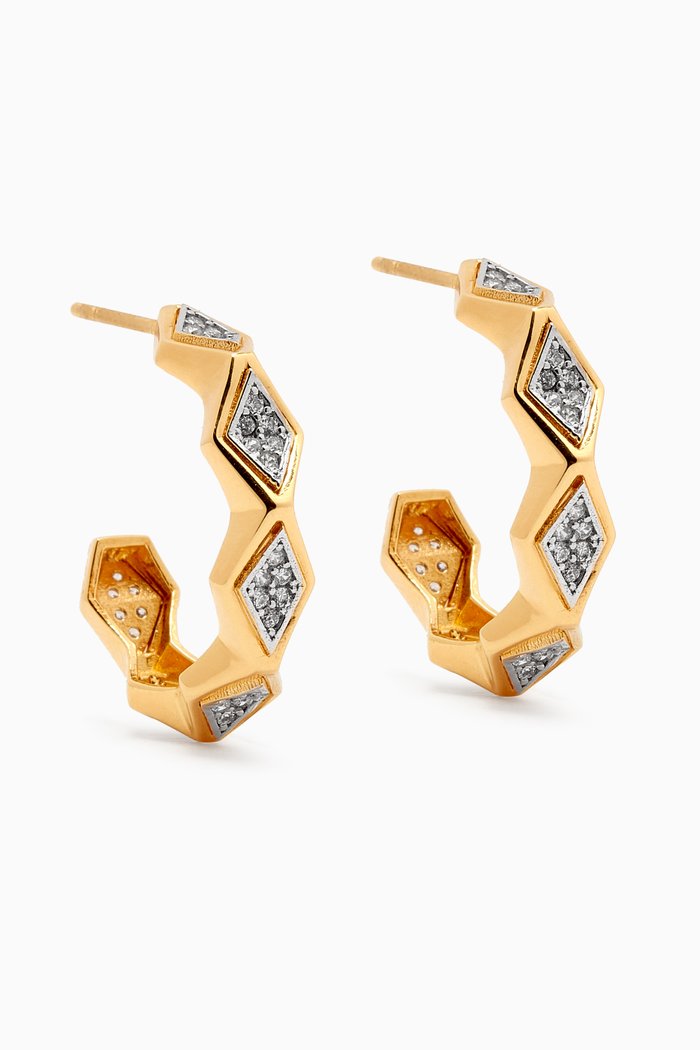 

Sunny Hoop Earrings in 24kt Gold-plated Sterling Silver