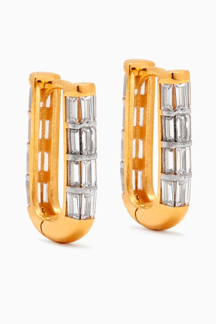 

Holiday Huggies in 24kt Gold-plated Sterling Silver