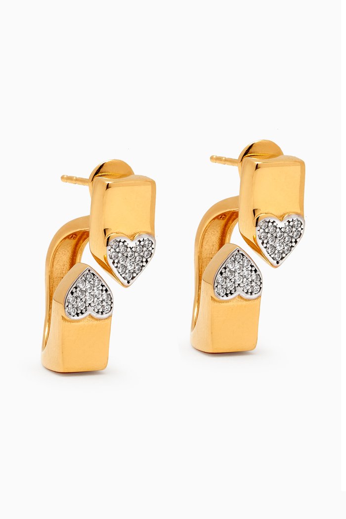 

Love Buddy Earrings in 24kt Gold-plated Sterling Silver