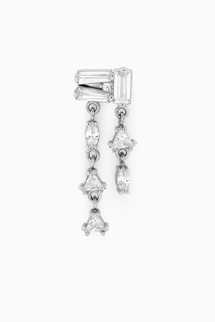 

Gemini Single Earring in Sterling Silver