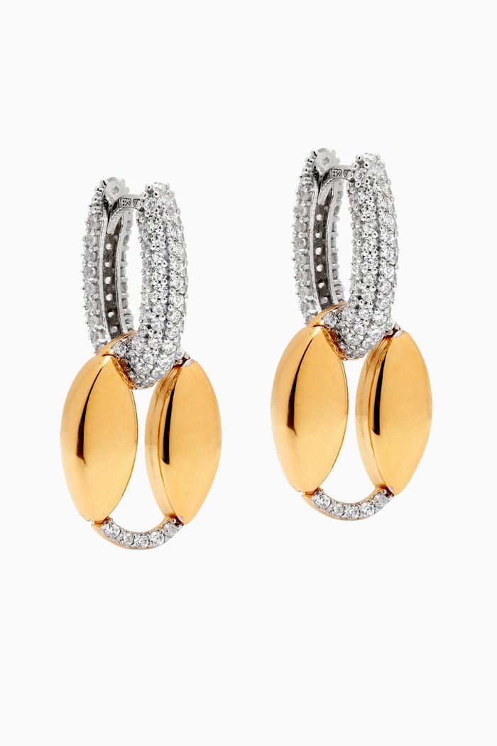 

Pendant Earrings in 24kt Gold-plated Sterling Silver