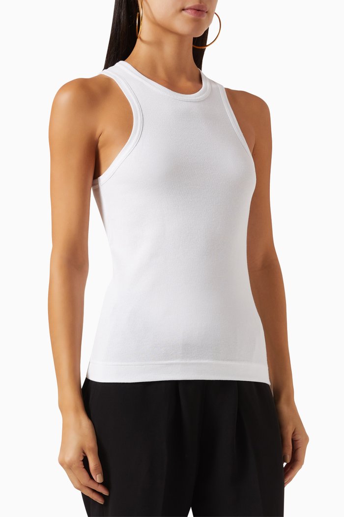

Alisson Tank Top in Stretch-cotton, White