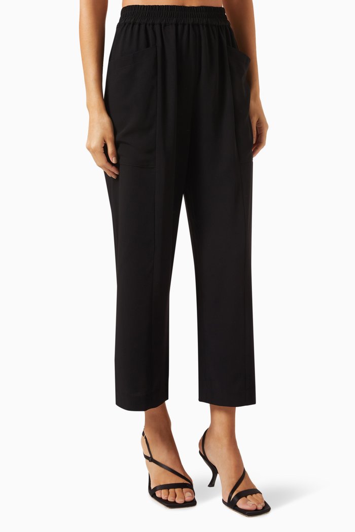 

Evan Cropped Pants, Black