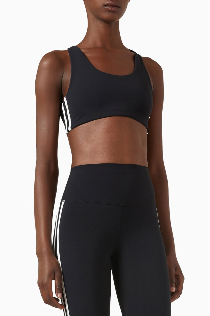 

Ella Airweight Sports Bra in Stretch Nylon, Black