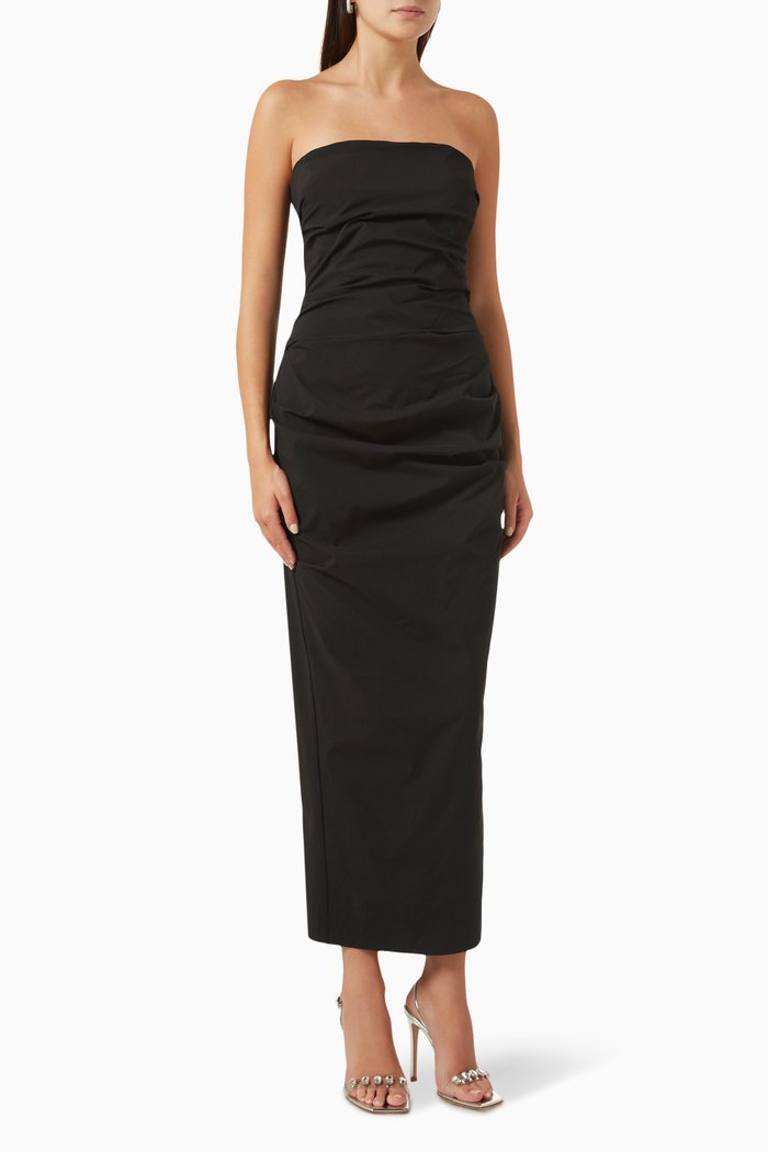 

Zelie Strapless Maxi Dress, Black
