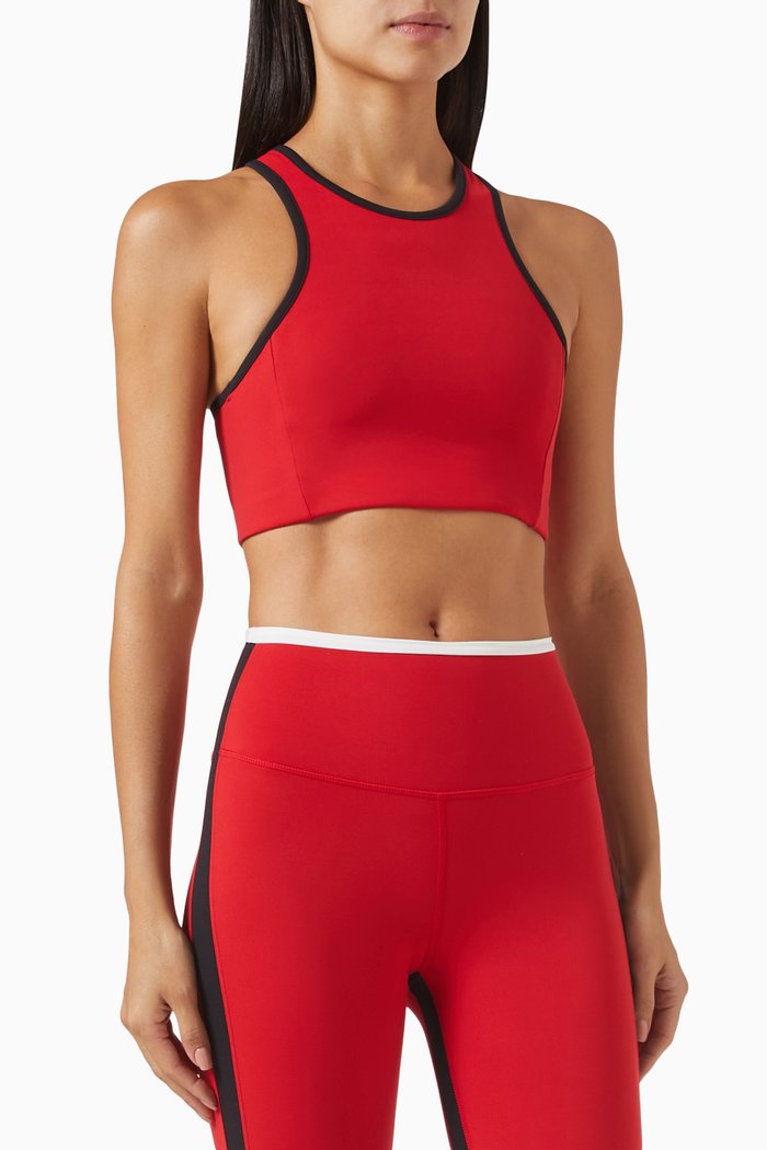 

Blake Rigor Bra in Stretch Nylon, Red