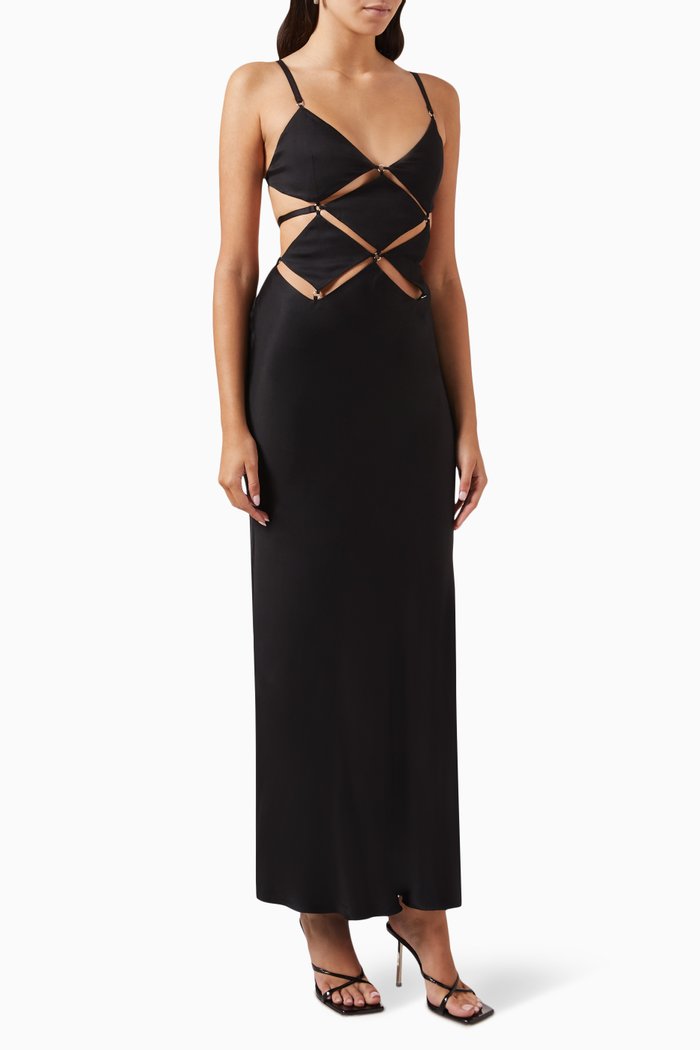

Diamond Days Strap Maxi Dress, Black