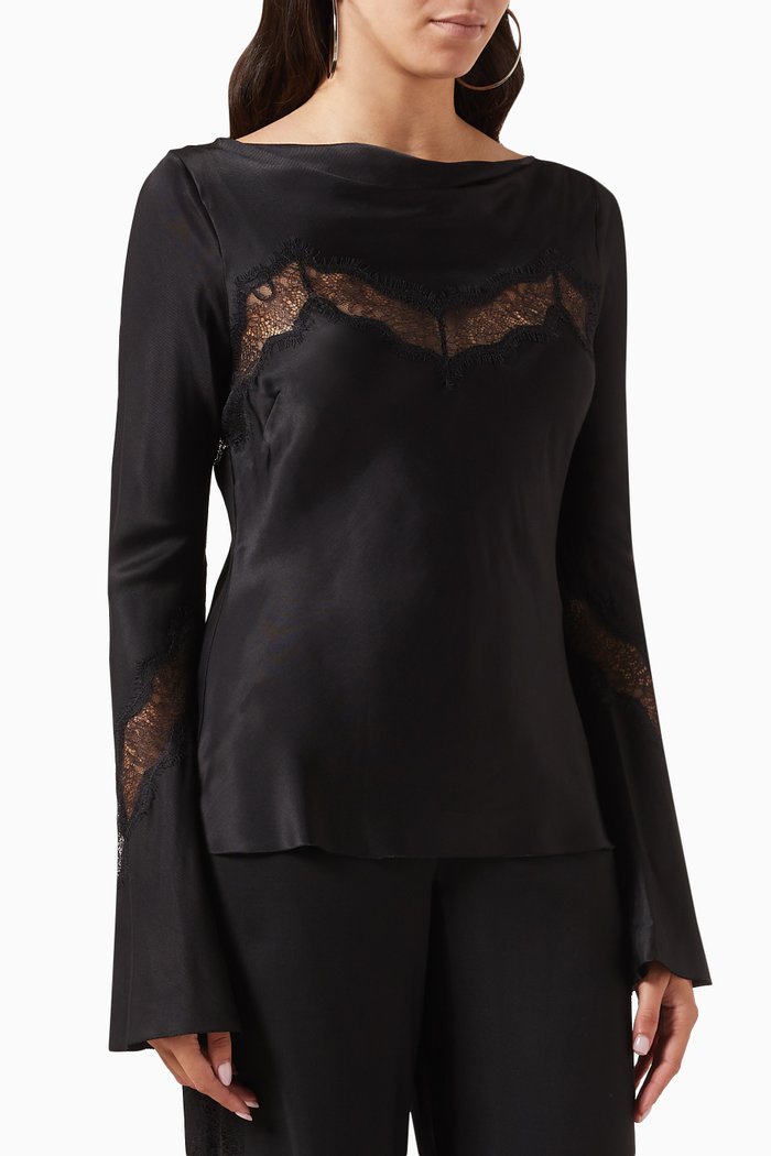 

Spencer Long-sleeve Top, Black