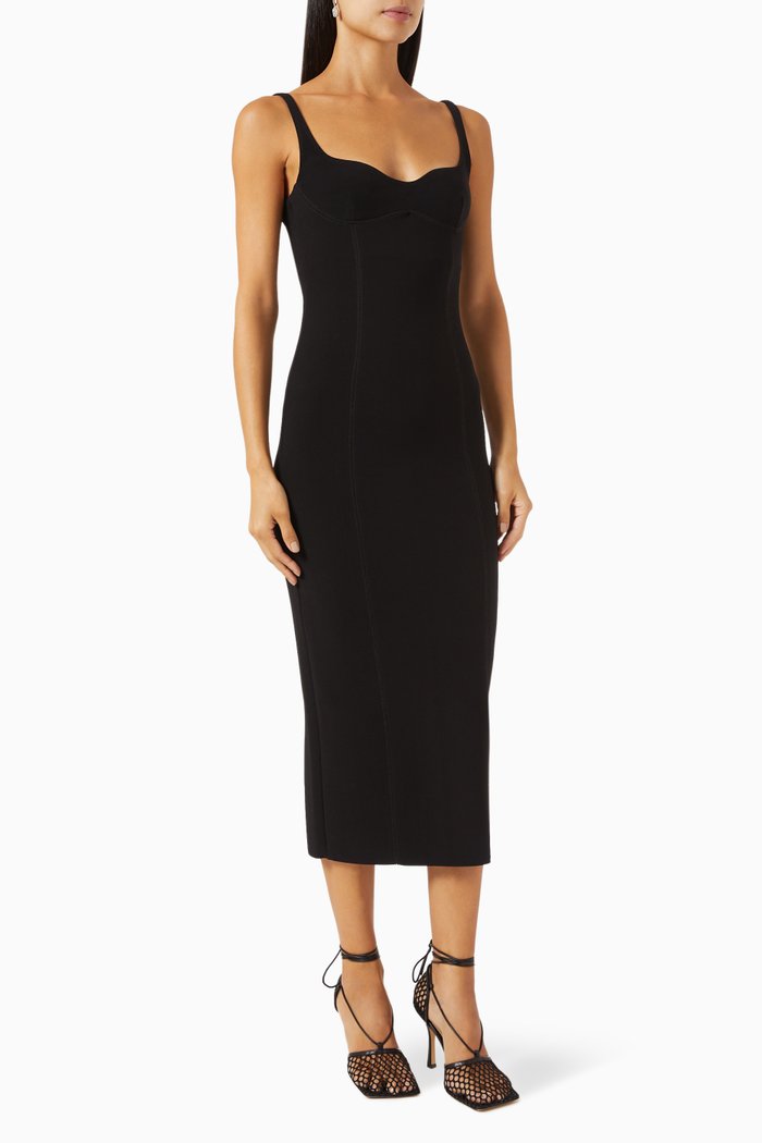 

Zoey Midi Dress, Black