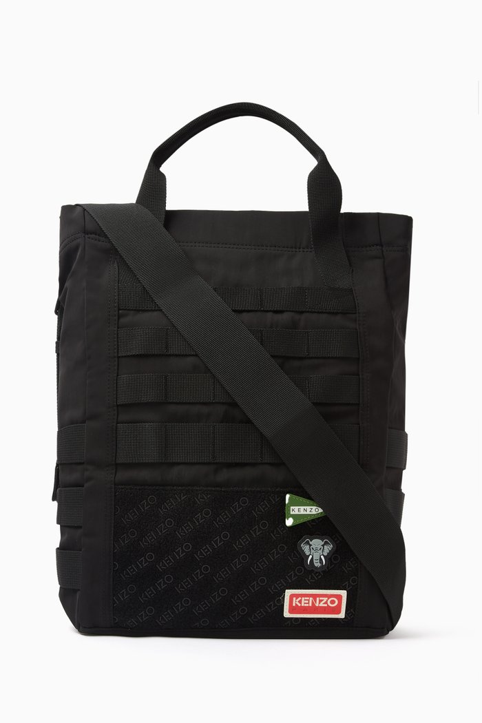 

Jungle Tote Bag in Nylon, Black