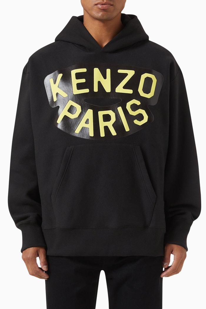 

Sailor Hoodie in Cotton Fleece, Black