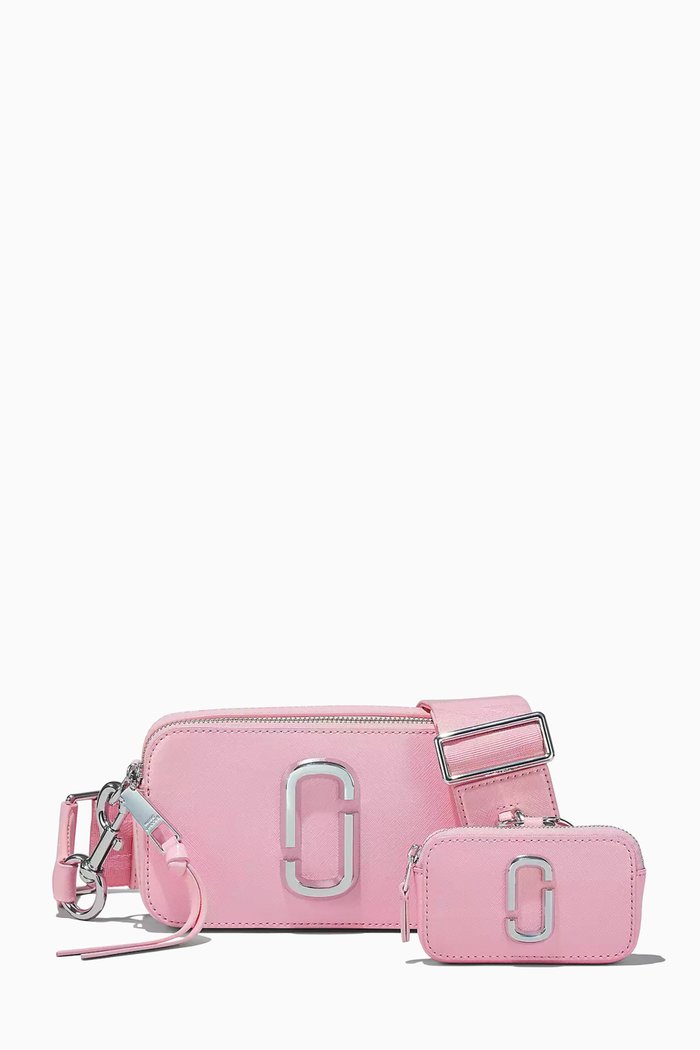 

The Utility Snapshot Crossbody Bag in Leather, Pink