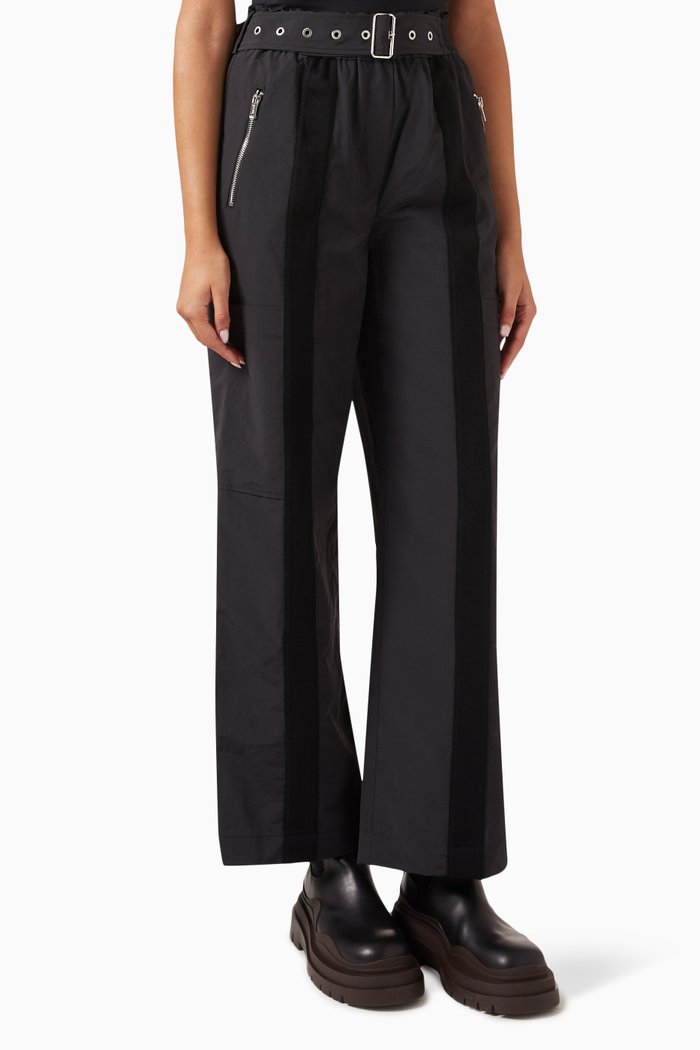 Cargo Pants in Recycled-polyester, Black
