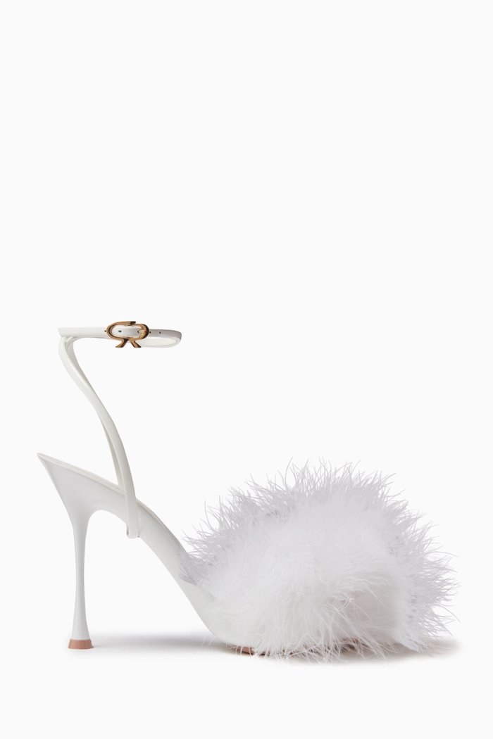 

Spice Plume 95 Sandals in Patent Leather, White