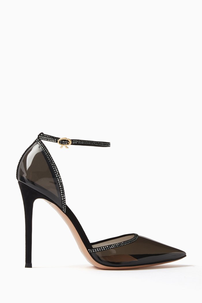 

Sabin 105 Crystal-embellished Pumps in Plexi, Black