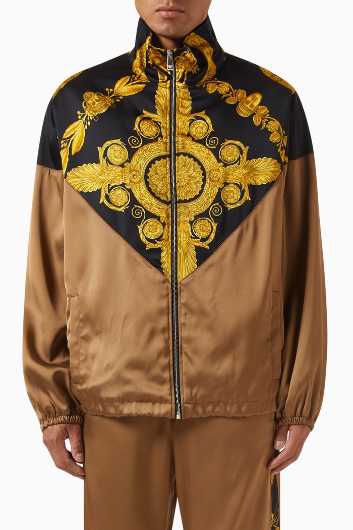 

Maschera Baroque Blouson Jacket in Viscose, Black
