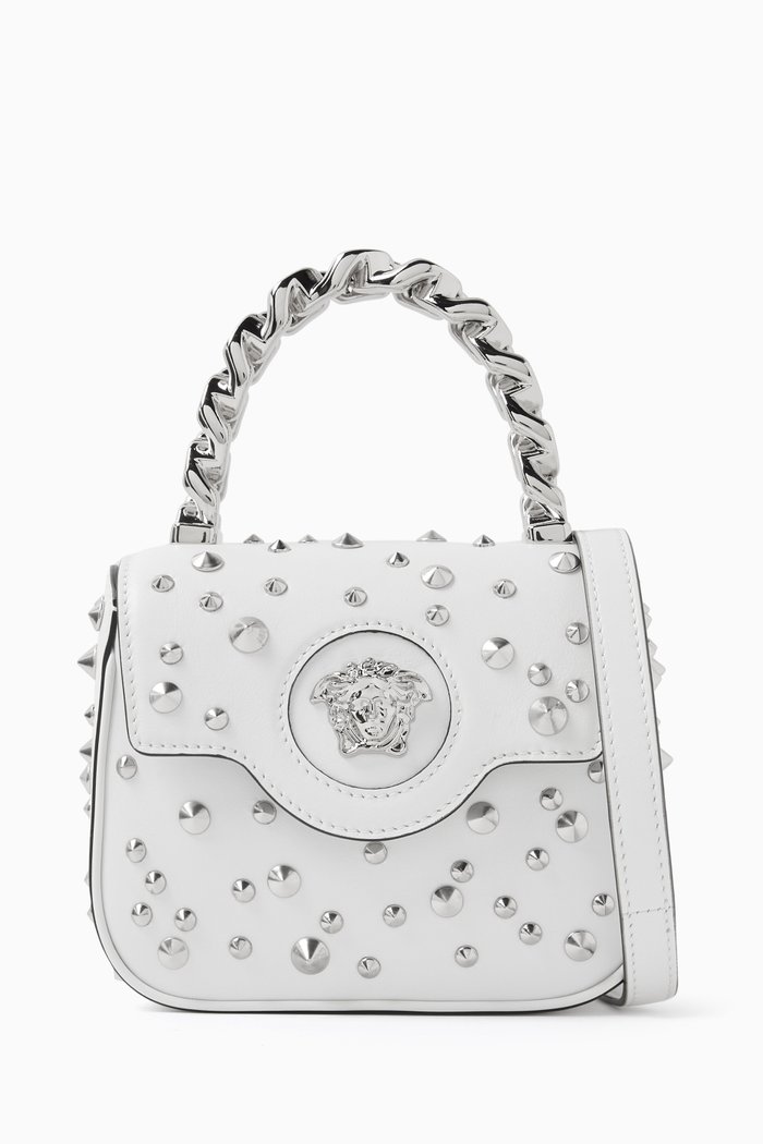 

Mini La Medusa Spiked Bag in Leather, Multicolour