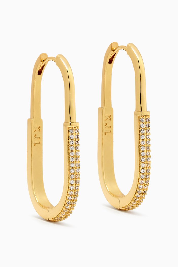 

Hoop Earrings in 14kt Gold-plated Brass