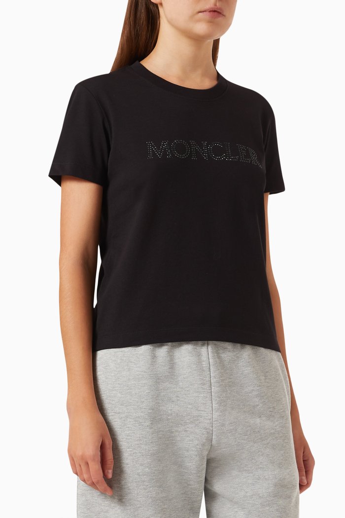 

Logo-print T-shirt in Cotton, Black
