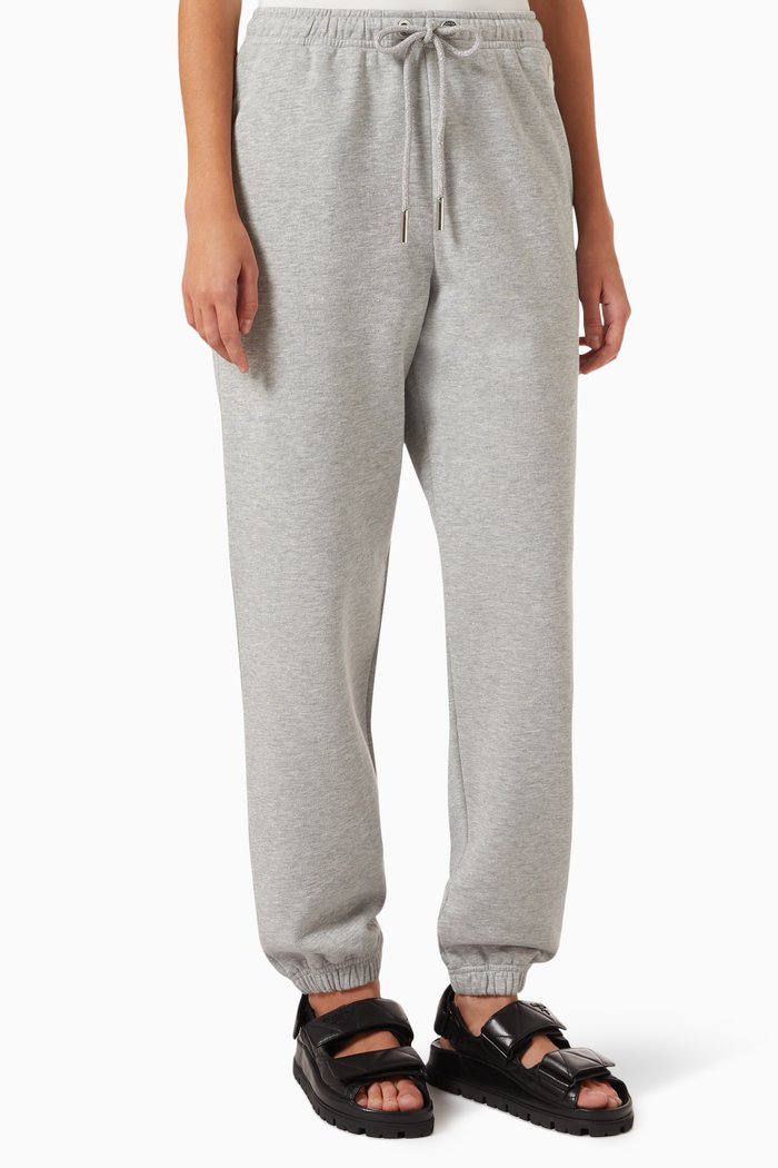

Drawstring Sweatpants in Cotton-fleece, Grey
